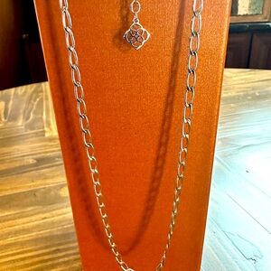 Kendra Scott Silver Chain Link Necklace 21" chain 
(NEW)